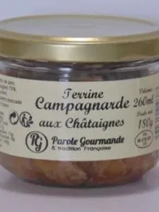 Terrine de campagne aux châtaignes